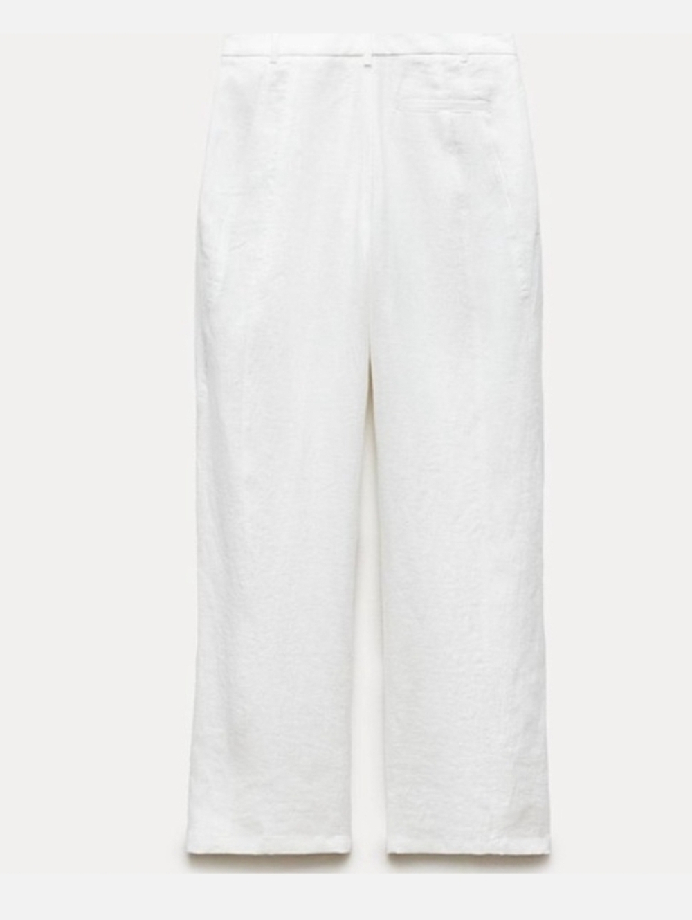 Sz M ZARA NWT LINEN PANTS ZW COLLECTION Brand New - Picture 5 of 5